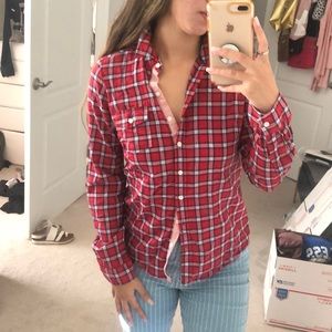 Red and blue flannel